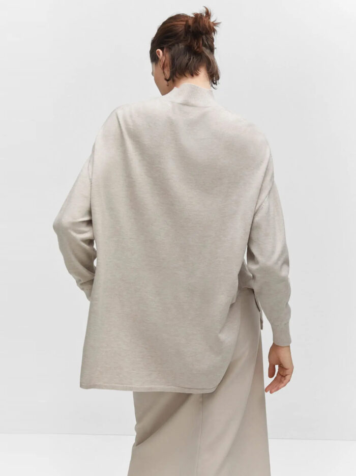 Women's Turtleneck Sweater Chunky T-shirt