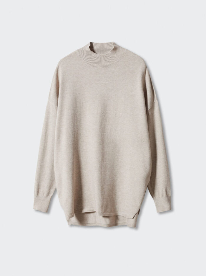 Women's Turtleneck Sweater Chunky T-shirt