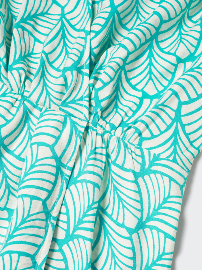 Mint Green Georgette Geometric Print Dress