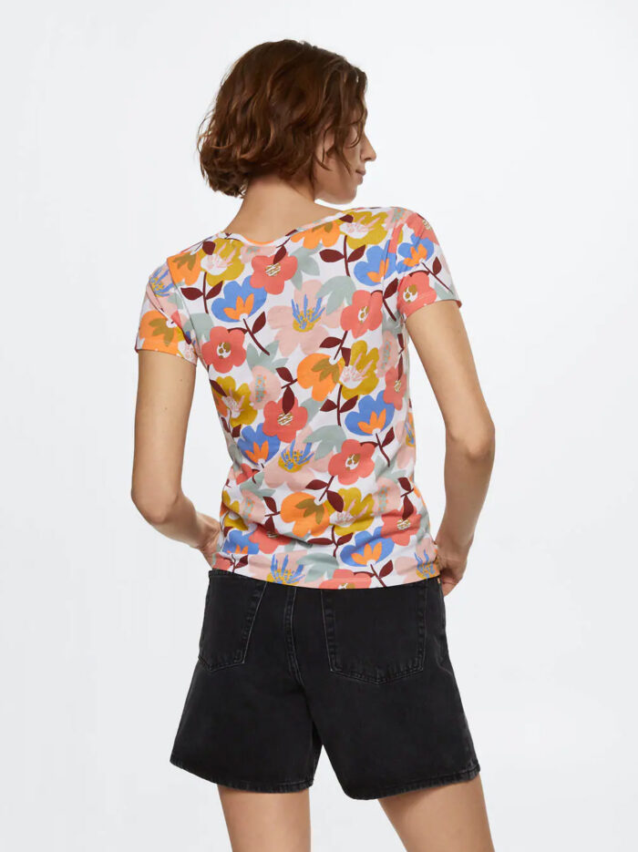 Speechless Girls' Flutter Sleeve Floral Top